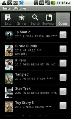 InstantWatcher android App screenshot 1